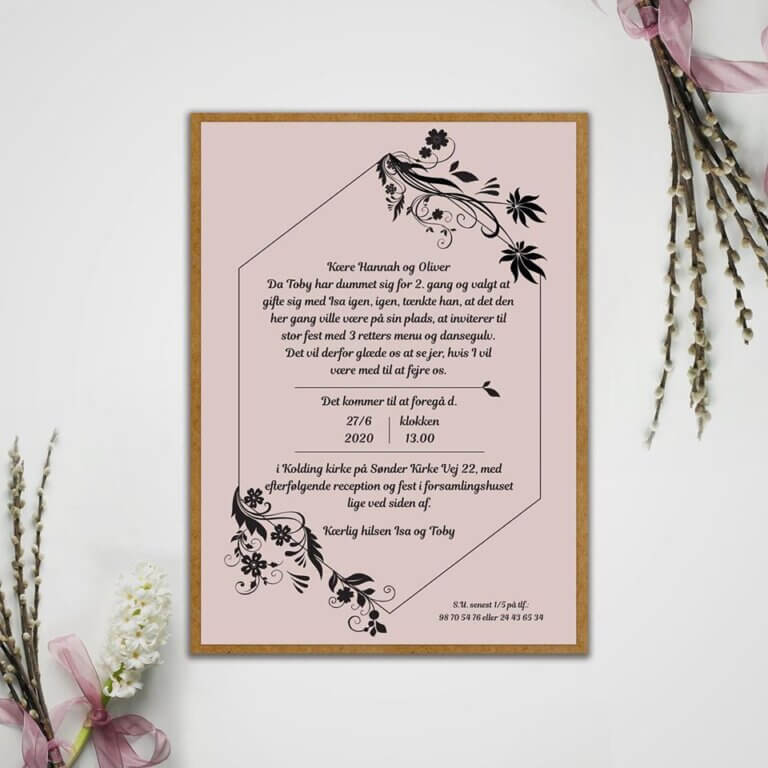 Bryllups invitationer m.m.