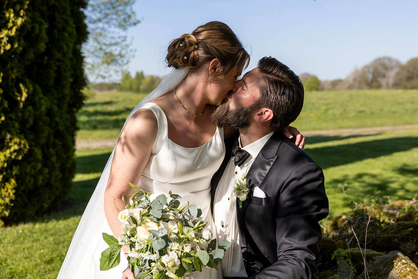 Bryllupsfotograf på Edelsminde Gods ved Svendborg